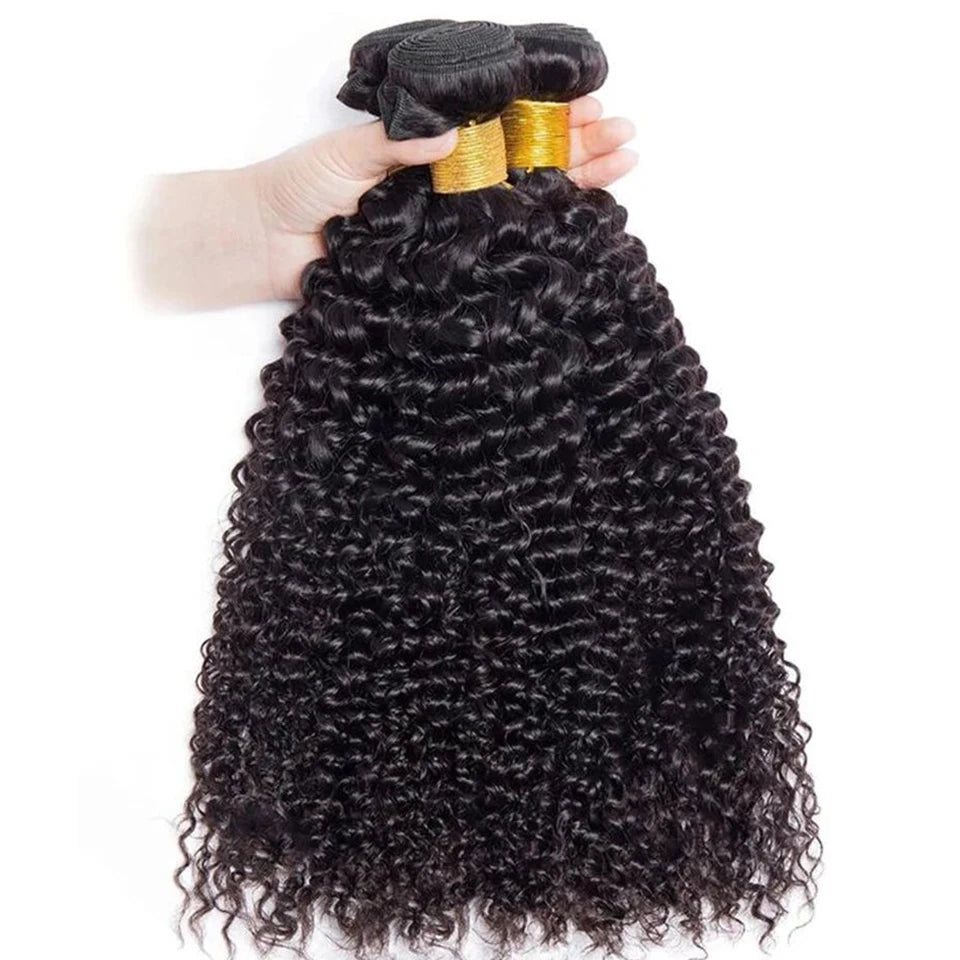 Cheveux humains crépus bouclés péruviens Jerry Curly