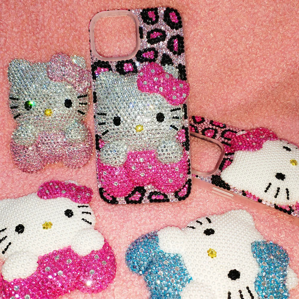 Rhinestone Bling Crystal Phone Case Chain For iPhone 16 12 13 14 15Pro Max X Xs XR 7 8 Plus SE 2 3 10 Transparent Bumper Cover