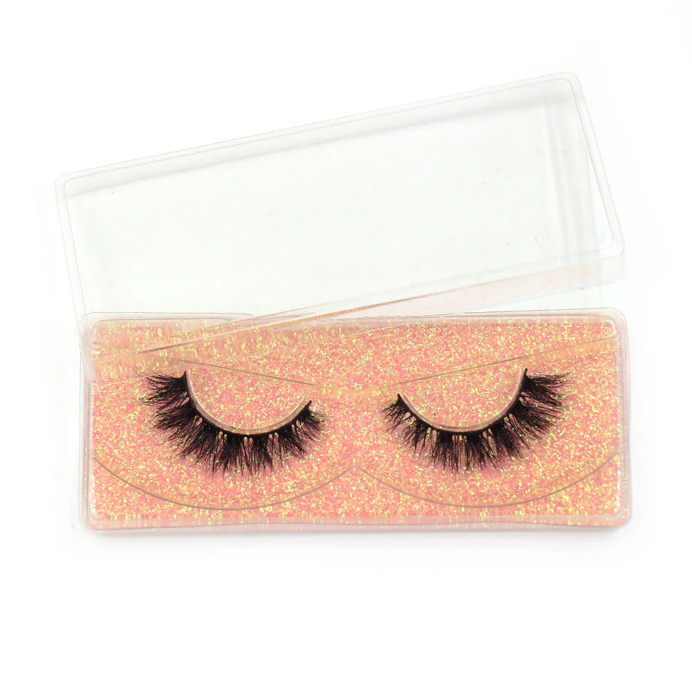 LEHUAMAO Maquiagem Short Natural Mink Lashes Fluffy Wispy Eyelashes Volume 12mm-15mm False Eyelashes Eyelash Extensio makeup