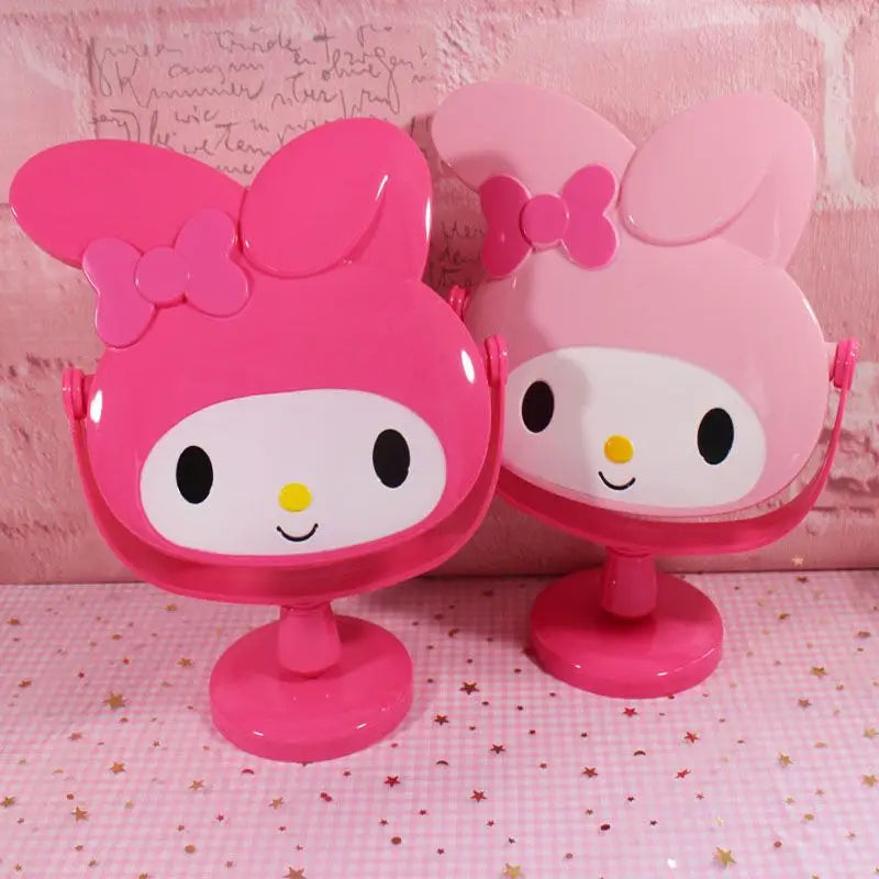 Miroir de bureau mignon de mode d'anime de Hello Kitty de dessin animé de Sanrio miroir cosmétique créatif miroir cosmétique de bureau Kawaii