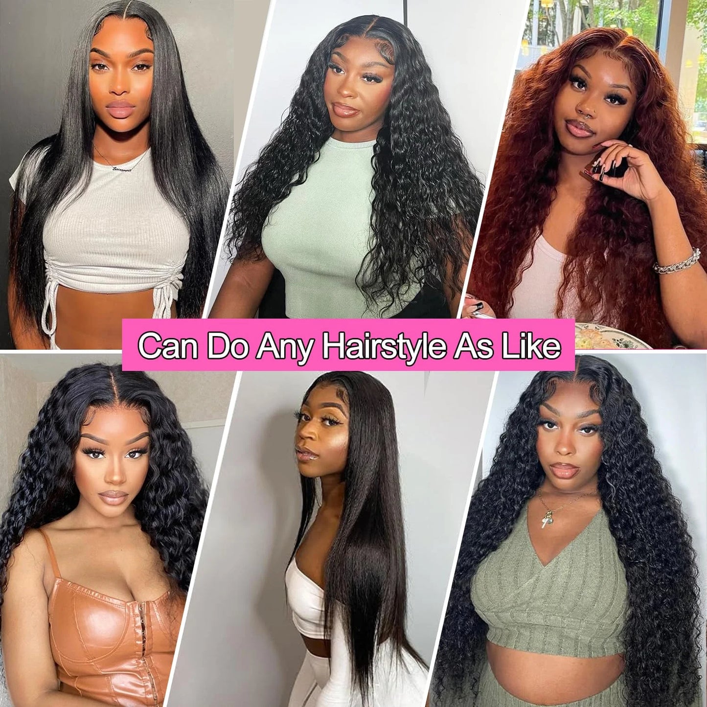 Deep Wave Glueless Wig Human Hair Ready To Wear And Go PrePlucked For Women Precut 13x6 Frontal