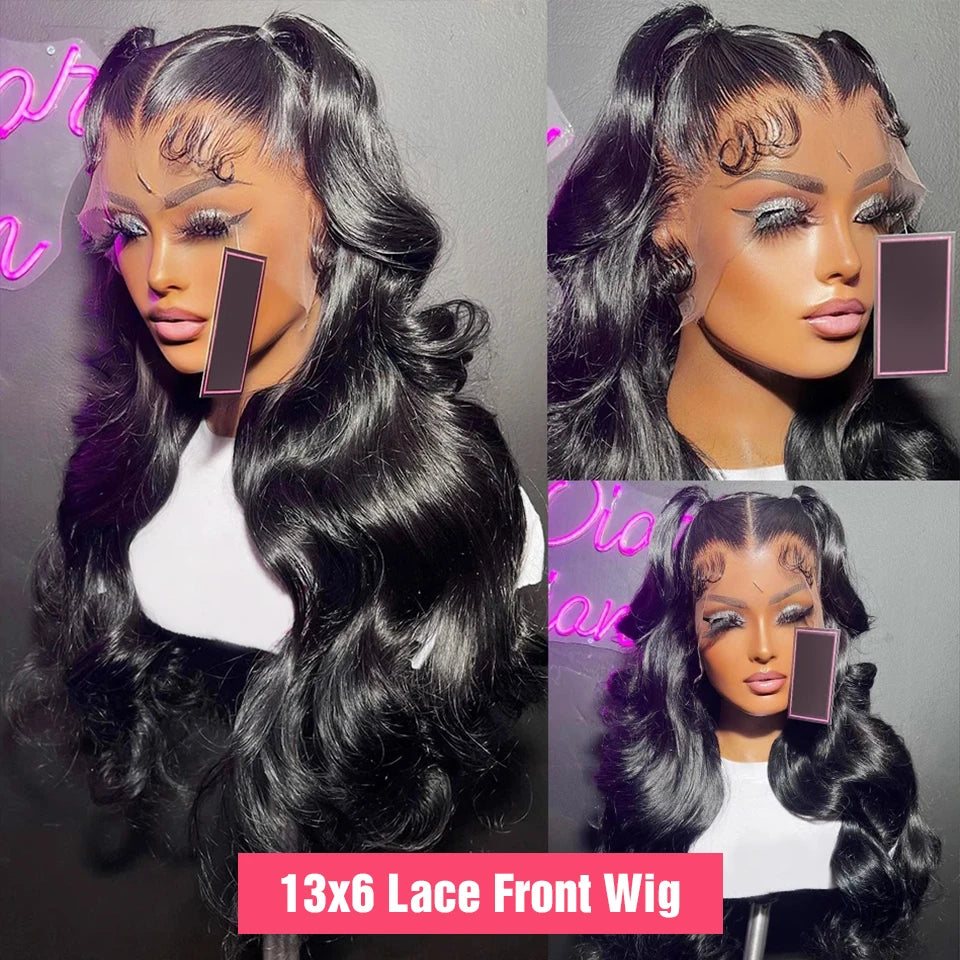 Perruque sans colle en cheveux humains brésiliens pré-épilés Body Wave