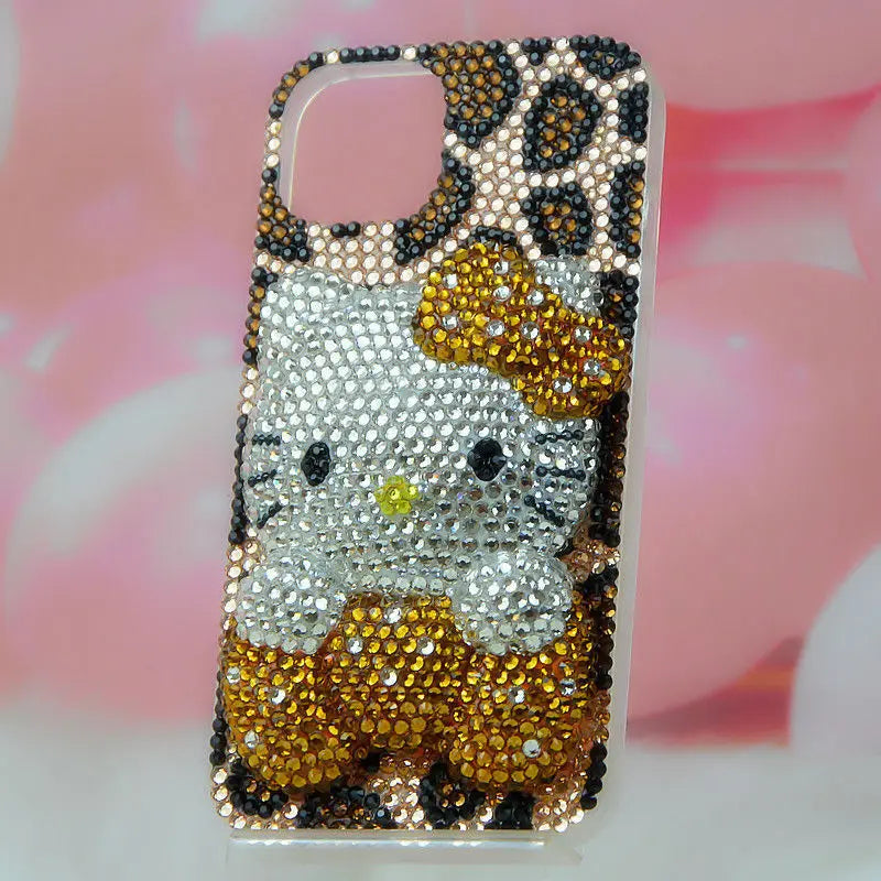 Rhinestone Bling Crystal Phone Case Chain For iPhone 16 12 13 14 15Pro Max X Xs XR 7 8 Plus SE 2 3 10 Transparent Bumper Cover