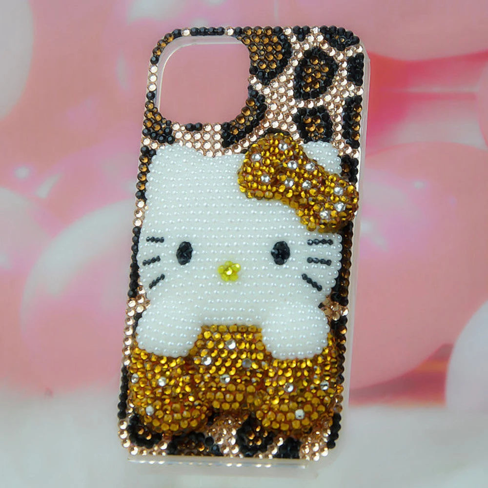 Rhinestone Bling Crystal Phone Case Chain For iPhone 16 12 13 14 15Pro Max X Xs XR 7 8 Plus SE 2 3 10 Transparent Bumper Cover