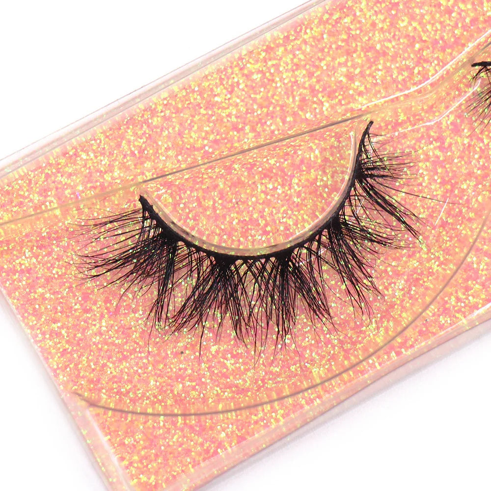 LEHUAMAO Maquiagem Short Natural Mink Lashes Fluffy Wispy Eyelashes Volume 12mm-15mm False Eyelashes Eyelash Extensio makeup