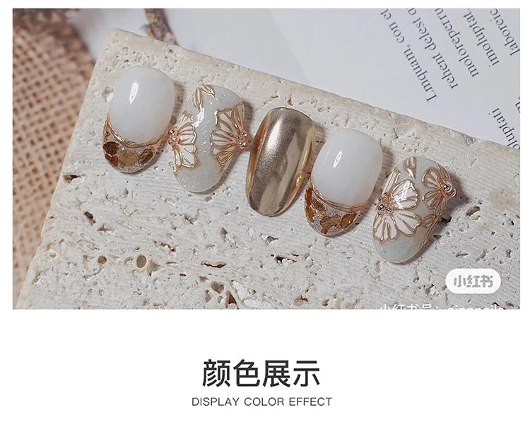 6Pcs Chrome Nail Powder Metallic Mirror Glitter Effect Holographic Metallic Chrome Powder for Nails Rose Gold Chrome Nail Powder