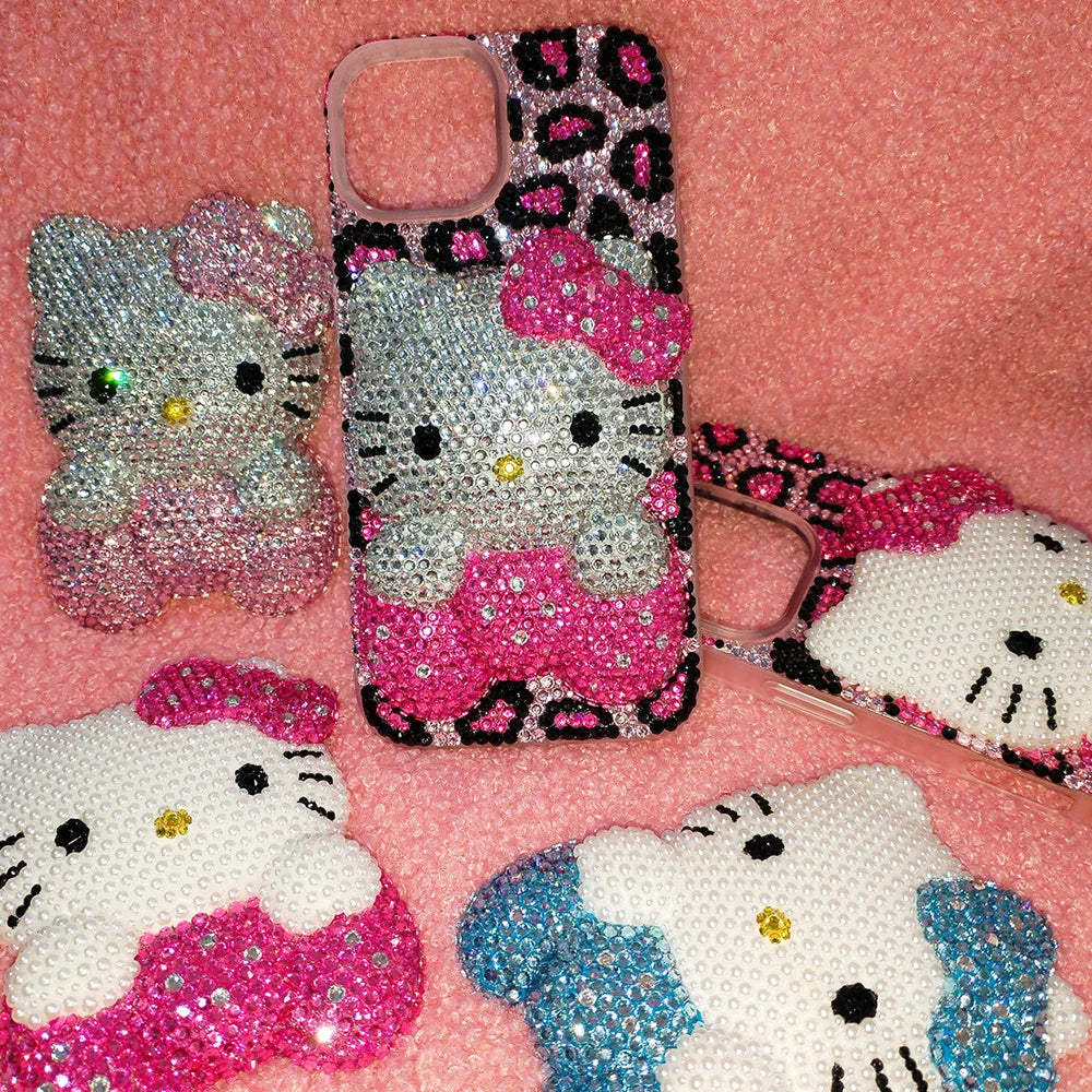 Rhinestone Bling Crystal Phone Case Chain For iPhone 16 12 13 14 15Pro Max X Xs XR 7 8 Plus SE 2 3 10 Transparent Bumper Cover