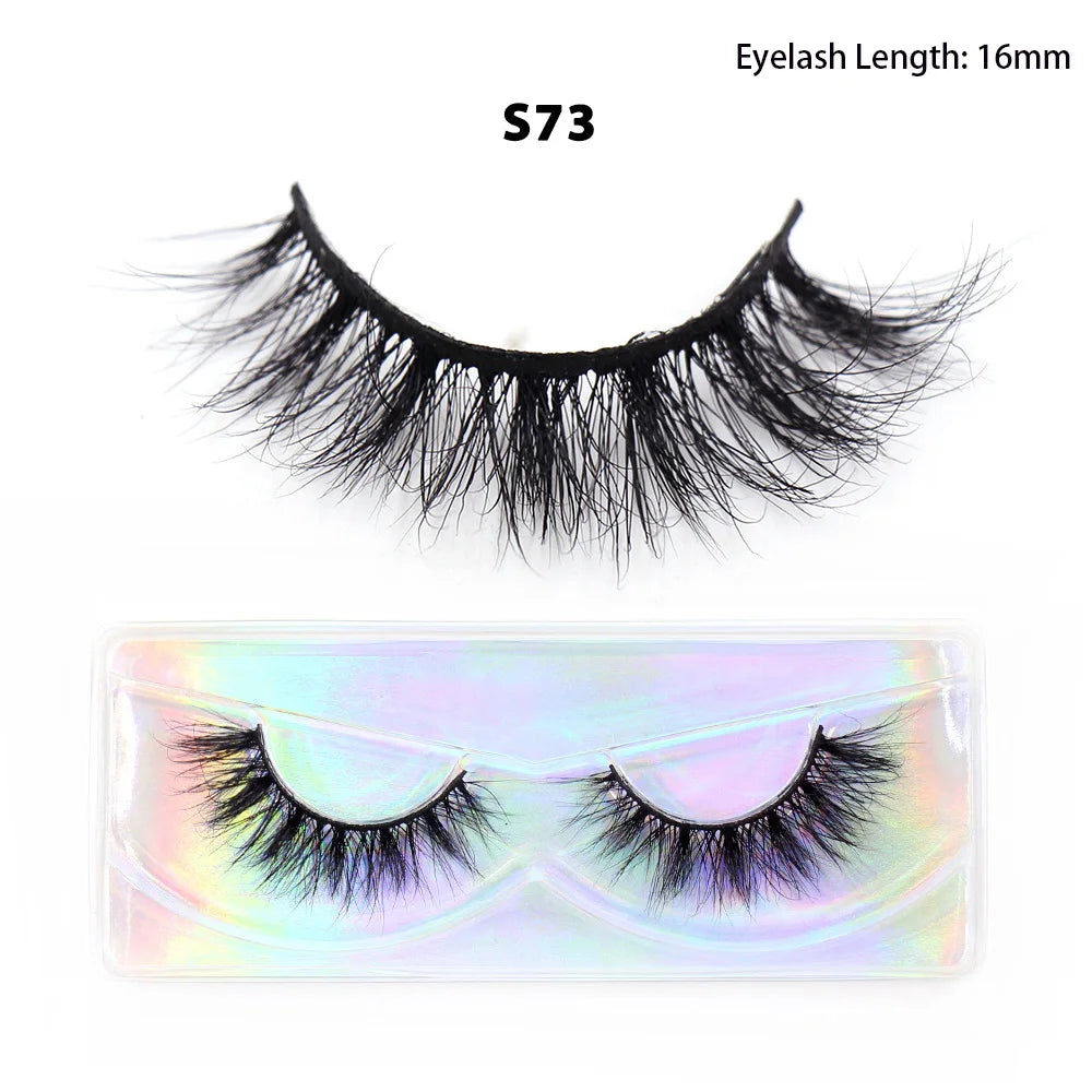 LEHUAMAO Maquiagem Short Natural Mink Lashes Fluffy Wispy Eyelashes Volume 12mm-15mm False Eyelashes Eyelash Extensio makeup