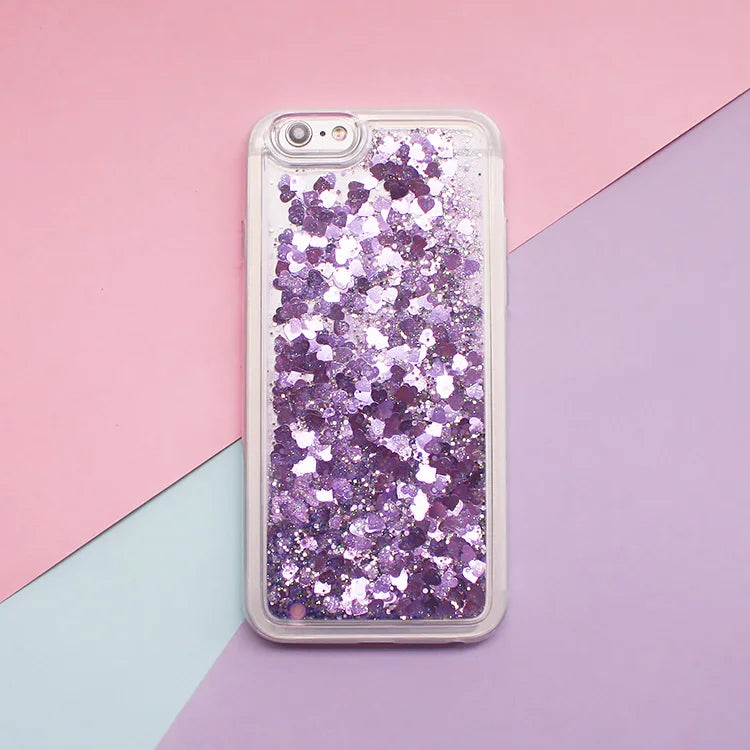 Glitter Stars Liquid Quicksand Coque For iPhone case 11 12 13 14 15 Pro Max X XR XS 7 8 Plus SE 2022 bumper Silicone Back Cover