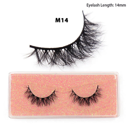LEHUAMAO Maquiagem Short Natural Mink Lashes Fluffy Wispy  Eyelashes Volume 12mm-15mm False Eyelashes Eyelash Extensio makeup