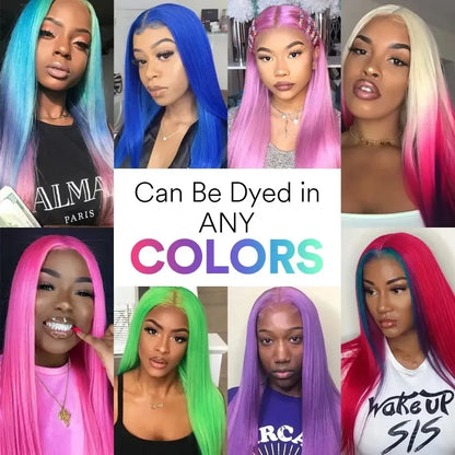Perruques de cheveux humains blondes 613 Hd transparentes et lisses