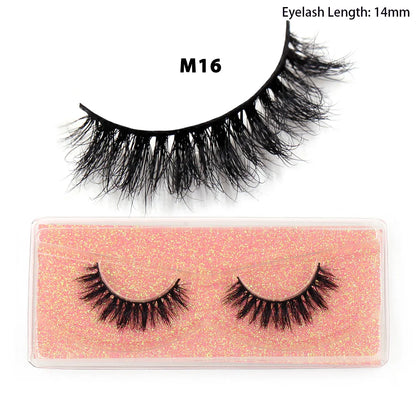 LEHUAMAO Maquiagem Short Natural Mink Lashes Fluffy Wispy  Eyelashes Volume 12mm-15mm False Eyelashes Eyelash Extensio makeup