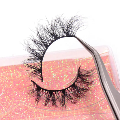 LEHUAMAO Maquiagem Short Natural Mink Lashes Fluffy Wispy  Eyelashes Volume 12mm-15mm False Eyelashes Eyelash Extensio makeup