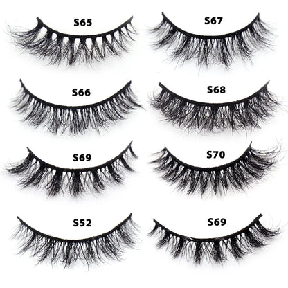 LEHUAMAO Maquiagem Short Natural Mink Lashes Fluffy Wispy  Eyelashes Volume 12mm-15mm False Eyelashes Eyelash Extensio makeup