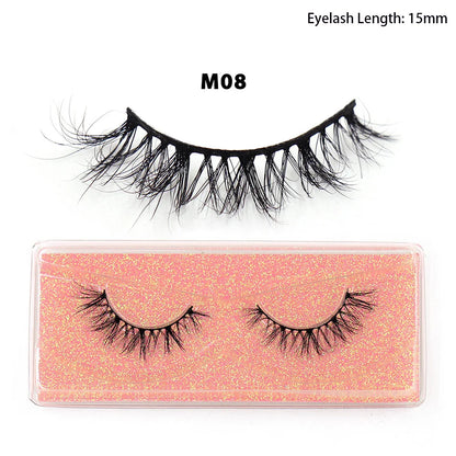 LEHUAMAO Maquiagem Short Natural Mink Lashes Fluffy Wispy  Eyelashes Volume 12mm-15mm False Eyelashes Eyelash Extensio makeup
