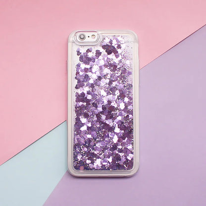 Glitter Stars Liquid Quicksand Coque For iPhone case 11 12 13 14 15 Pro Max X XR XS 7 8 Plus SE 2022 bumper Silicone Back Cover