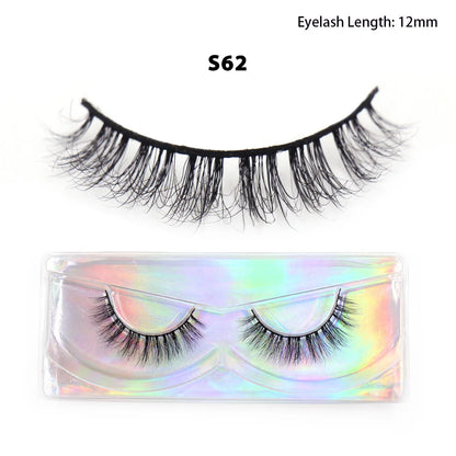 LEHUAMAO Maquiagem Short Natural Mink Lashes Fluffy Wispy  Eyelashes Volume 12mm-15mm False Eyelashes Eyelash Extensio makeup